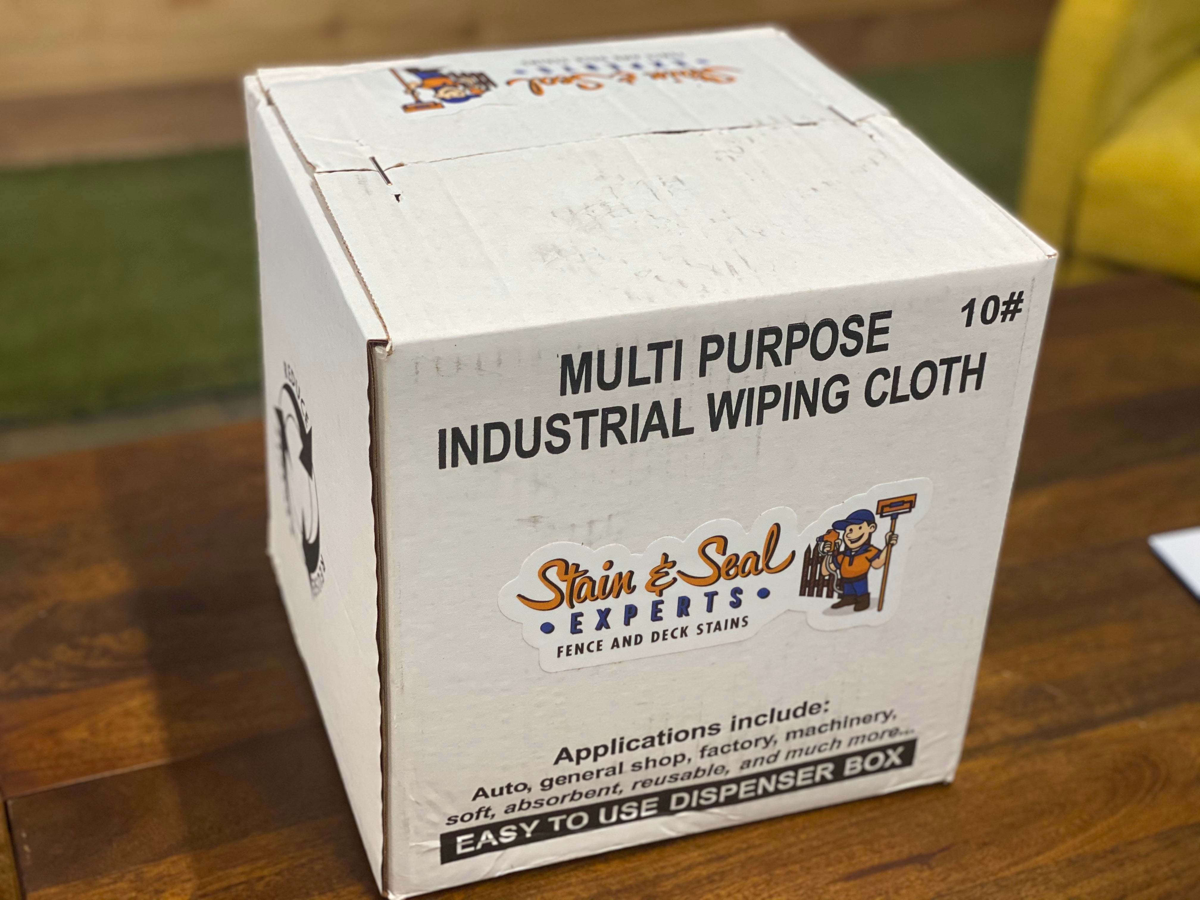10lb Box of Stain Wiping Rags – DFW Stain
