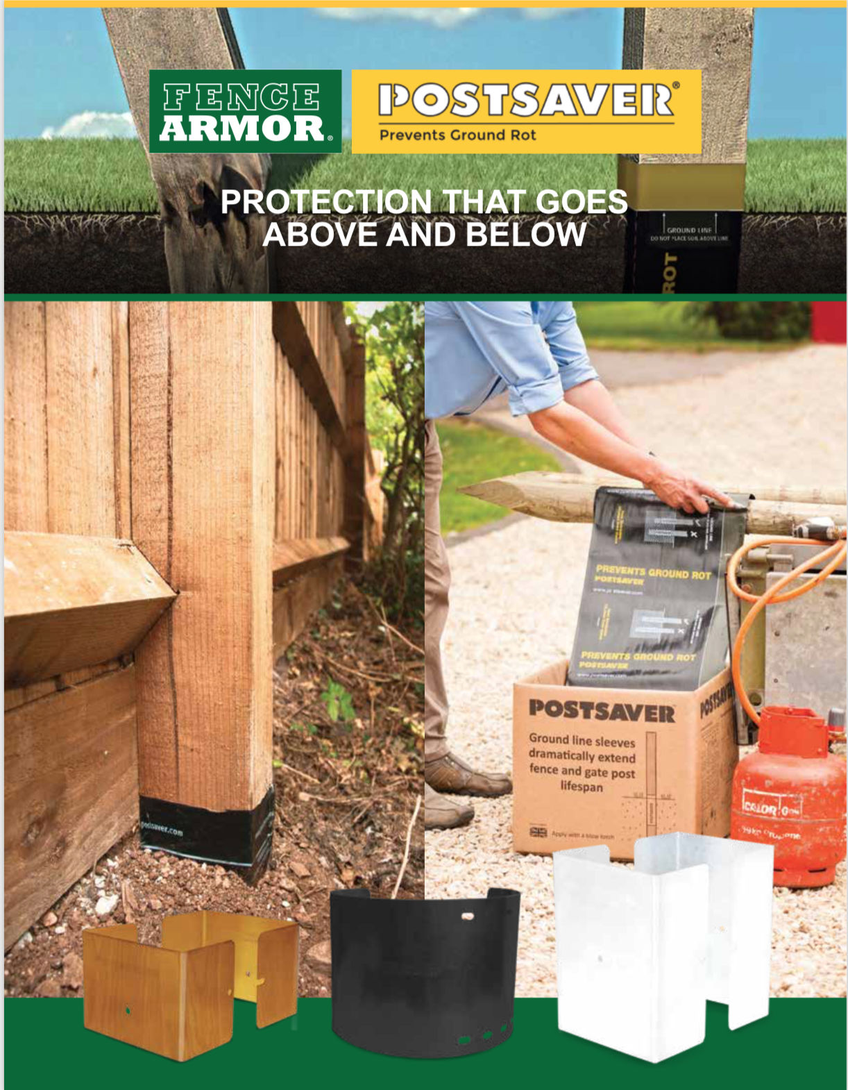 POSTSAVER Post Sleeves | In-Ground Post Protection - Stain & Seal Experts Store